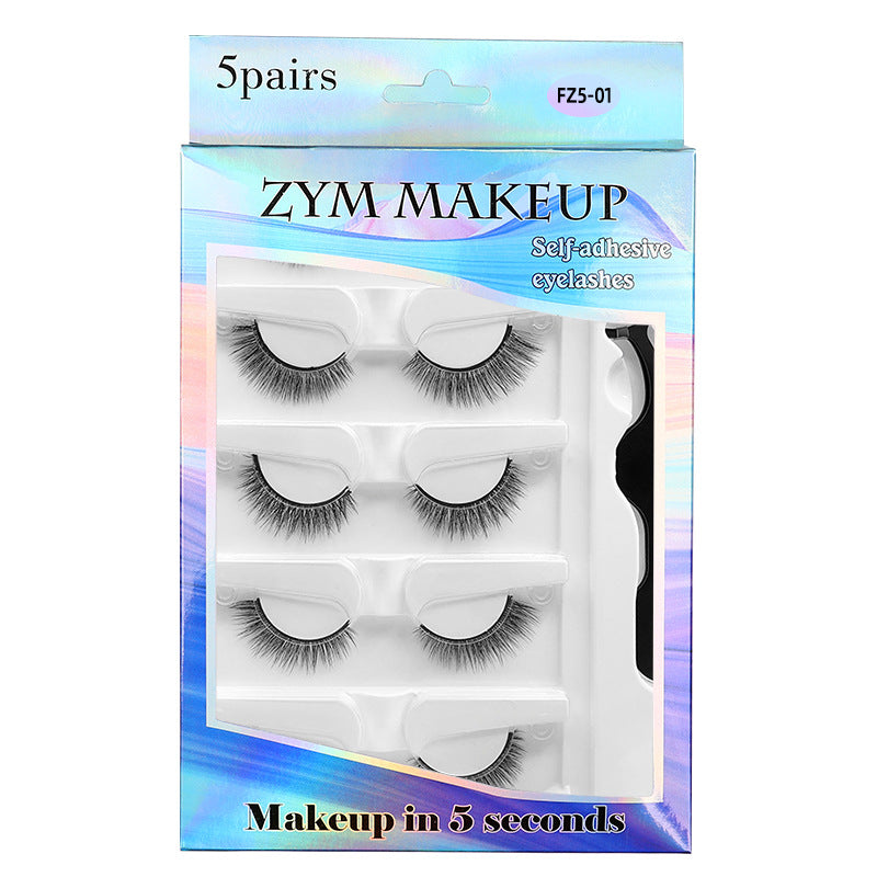 Pairs Of Handmade Eyelashes Natural Sharpening False Lashes