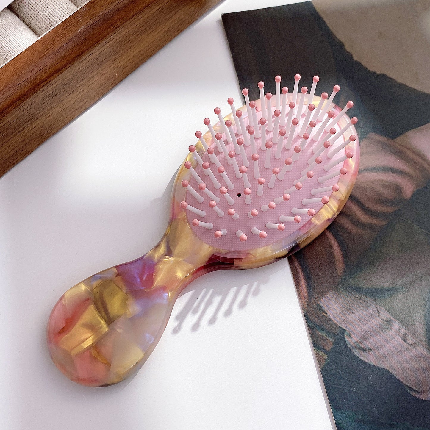 French Retro Cellulose Acetate Sheet Home Hair Brushes & Combs