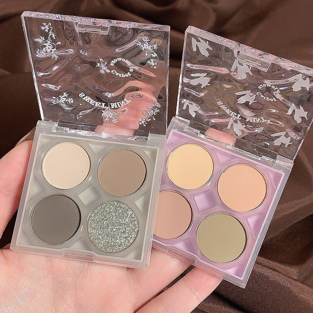 Color Palette Flower Shadow Shimmer Matte Earth Eyeshadow