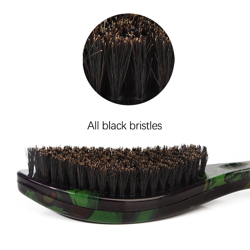 Men's Big Curved For Greasy Styling Plastic Hair Brushes & Combs