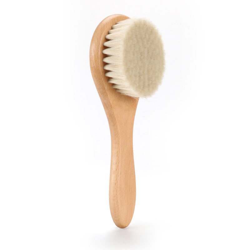 Beech Round Head Airbag Three-piece Wool Brush Hair Brushes & Combs