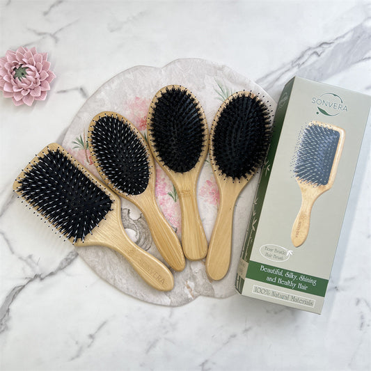 Smooth Fluffy Bristle Air Cushion Hairdressing Bamboo Hair Brushes & Combs