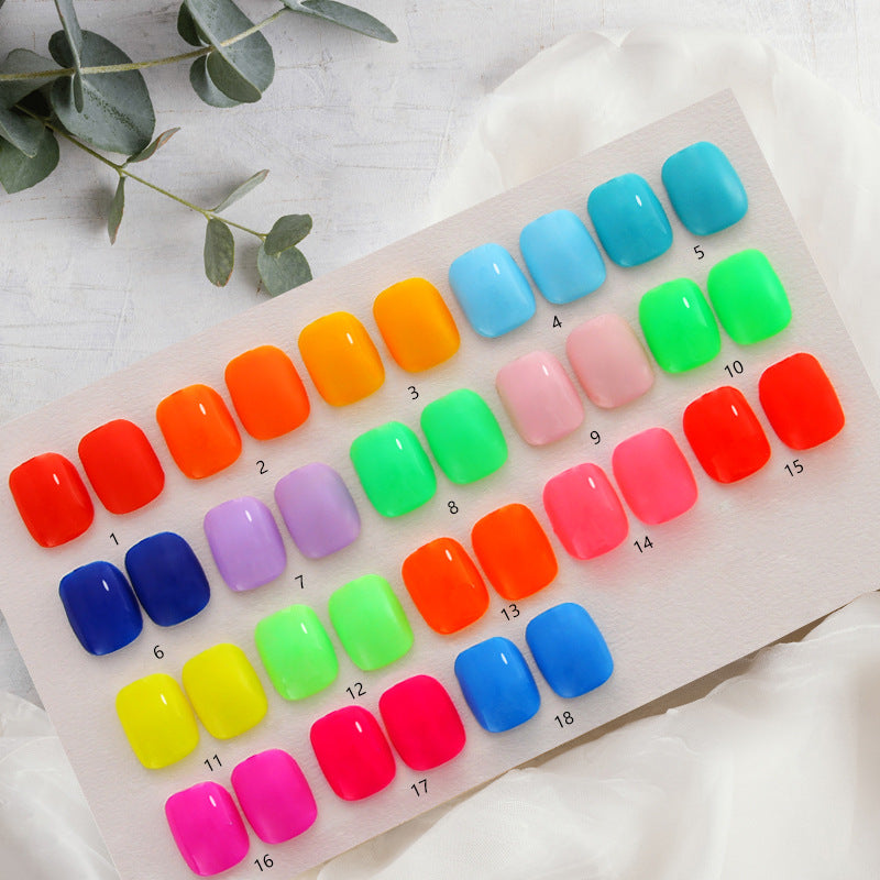 Fluorescent Color Uv Small Candy Summer Luminous Nail Polish