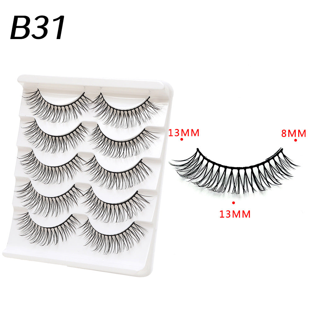 Devil Eyelashes Natural Curling Hard Stem False Lashes