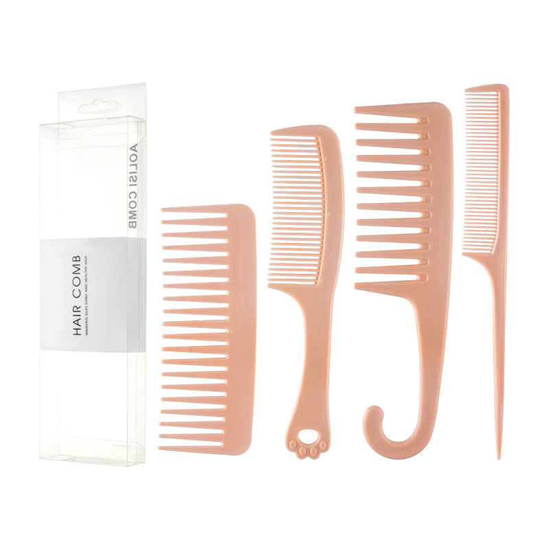 Simple Pointed Tail Portable Wide Fine Hair Brushes & Combs