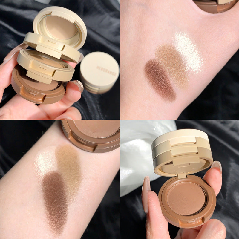 Wind Floating Three-color Shadow Plate Sandwich Lunch Eyeshadow