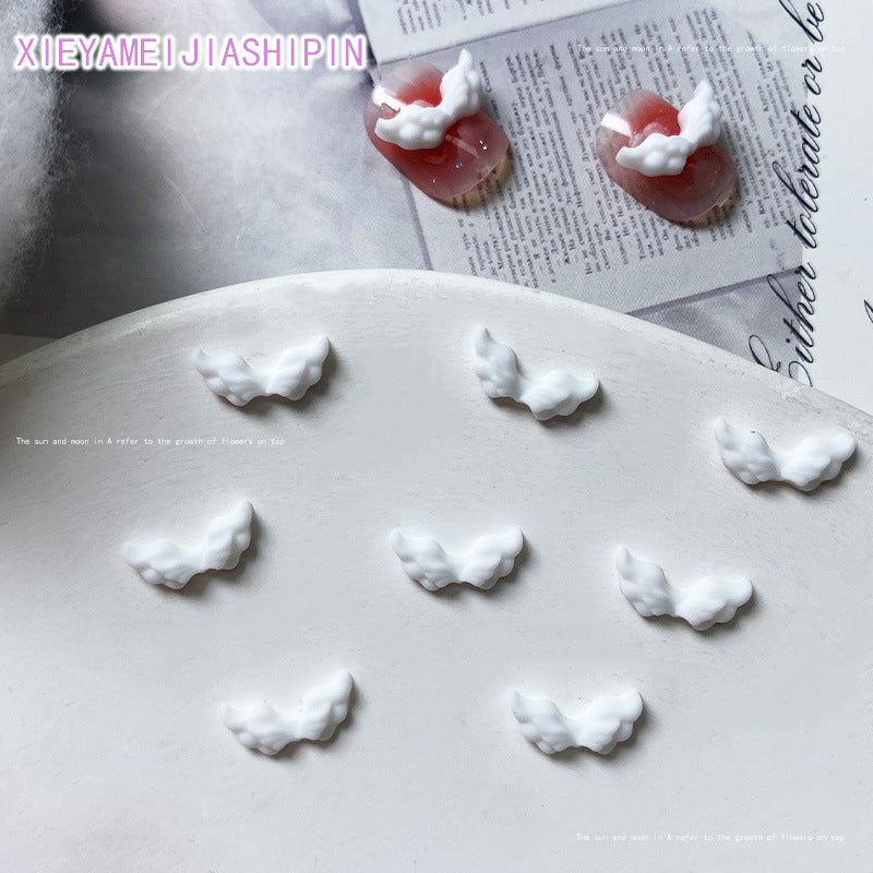 Angel Wings Trinket Mini Cartoon Resin Nail Care Nail Art