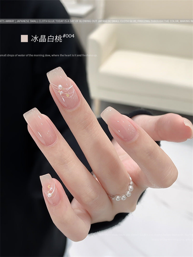 Popular Milky White Nude Color Cherry Nail Polish