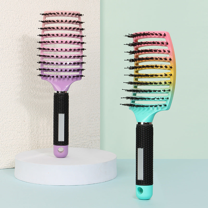 Modeling Ceramic Aluminum Tube Rainbow Color Mane Cylinder Hair Brushes & Combs