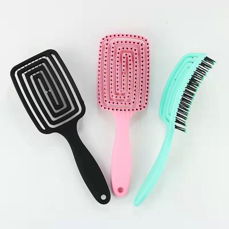 Curved Vintage Oil Head Fluffy Hairstyle Hair Brushes & Combs