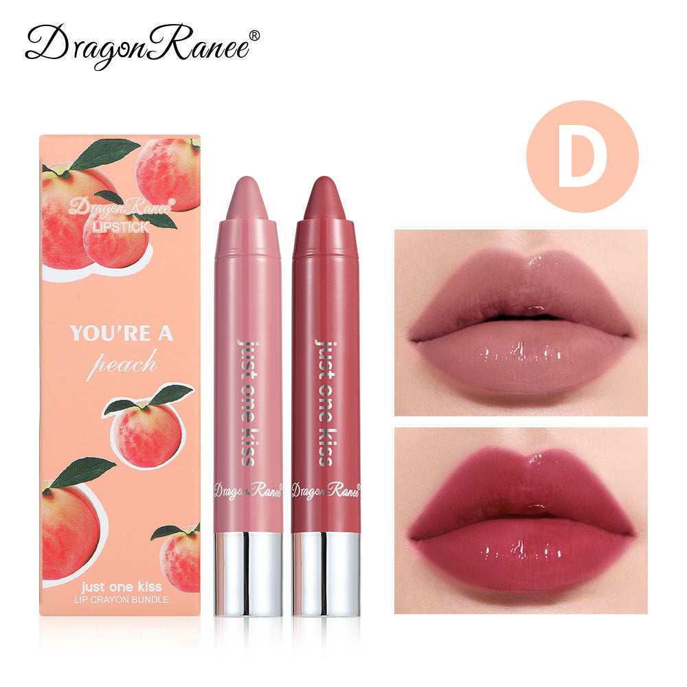 Crayon Pen Combination Liner Solid Fruit Gloss 2 Lipsticks