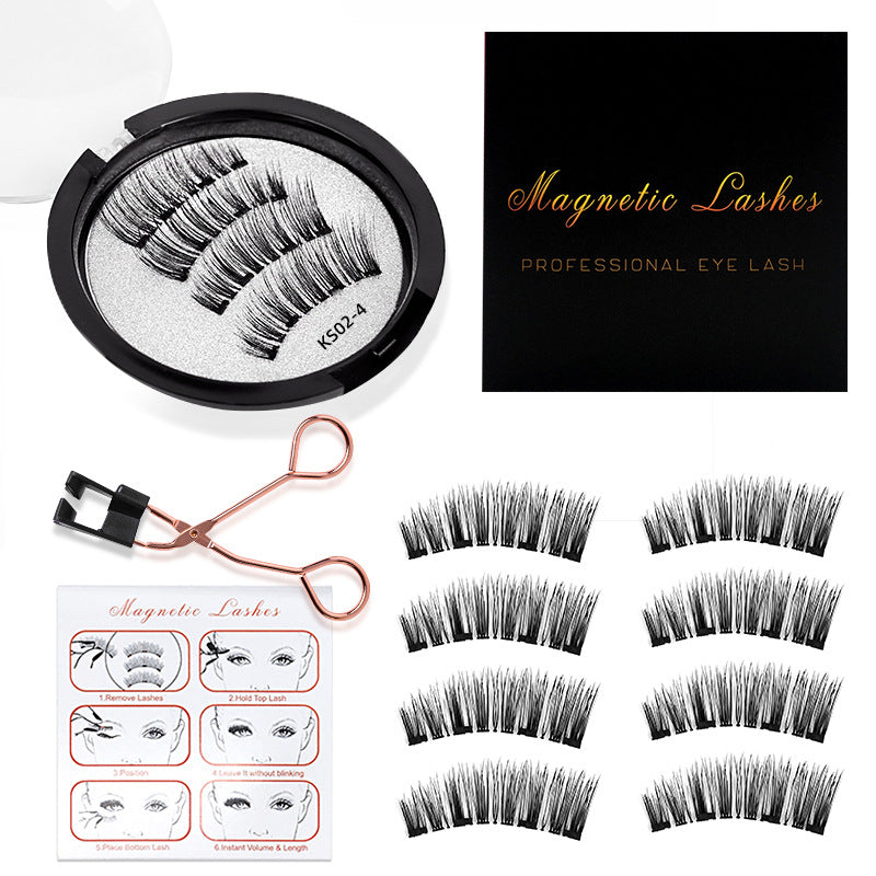 Magnetic Eyelashes Boxed Clip Suit Thick False Lashes