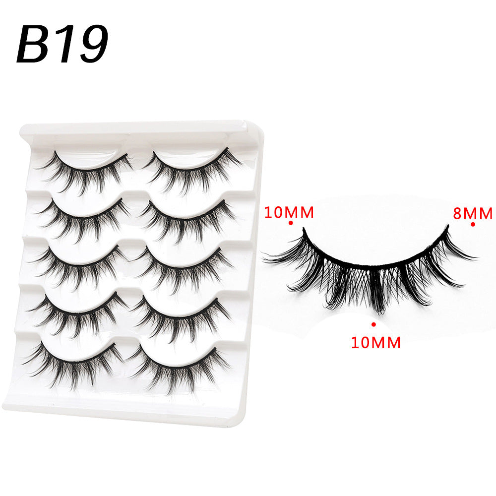 Devil Eyelashes Natural Curling Hard Stem False Lashes