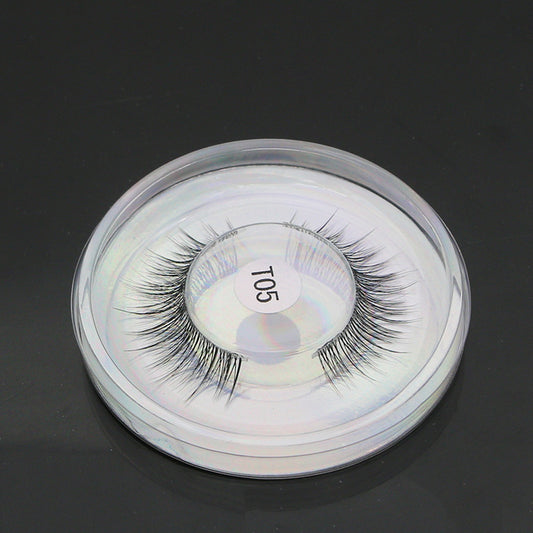 Children's Transparent Self-adhesive Eyelash Strip Waterproof Repeated False Lashes