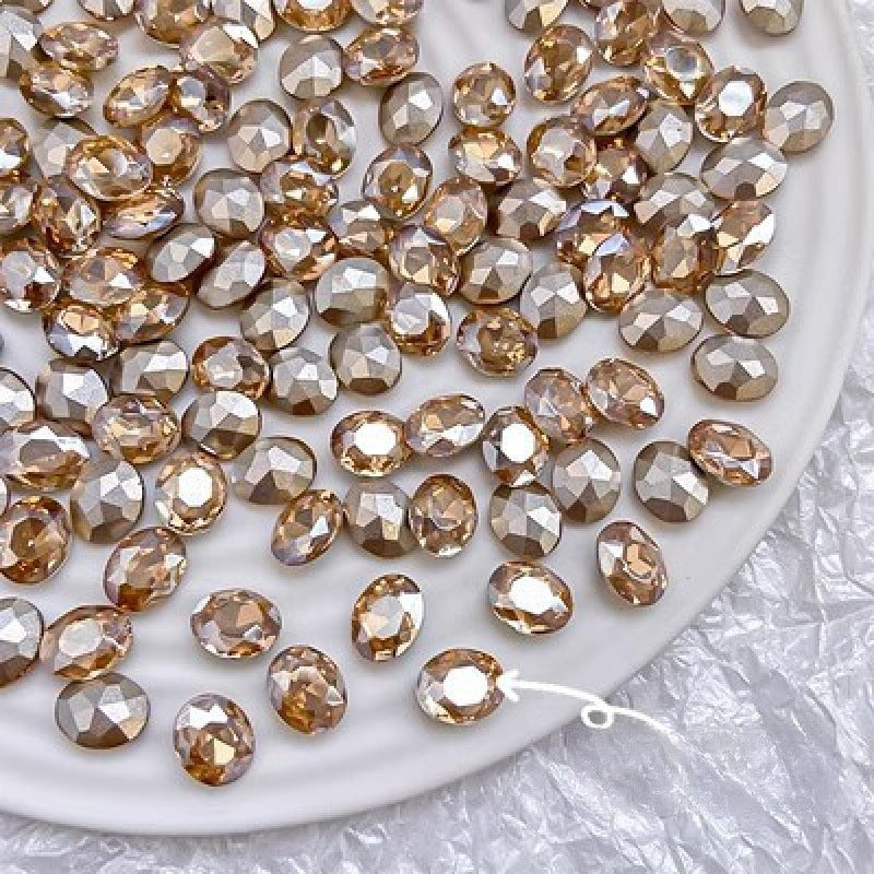 Egg-shaped Pointed Oval Diamond High Quality Nail Care Nail Art