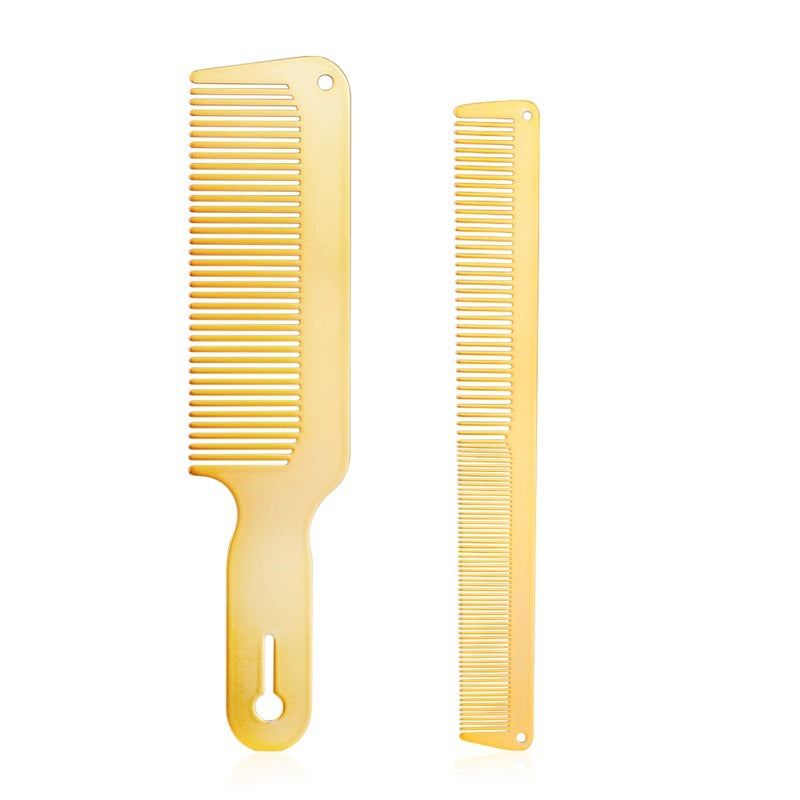 Men's Salon Haircut Flat Oil Head Apple Gold Hair Brushes & Combs