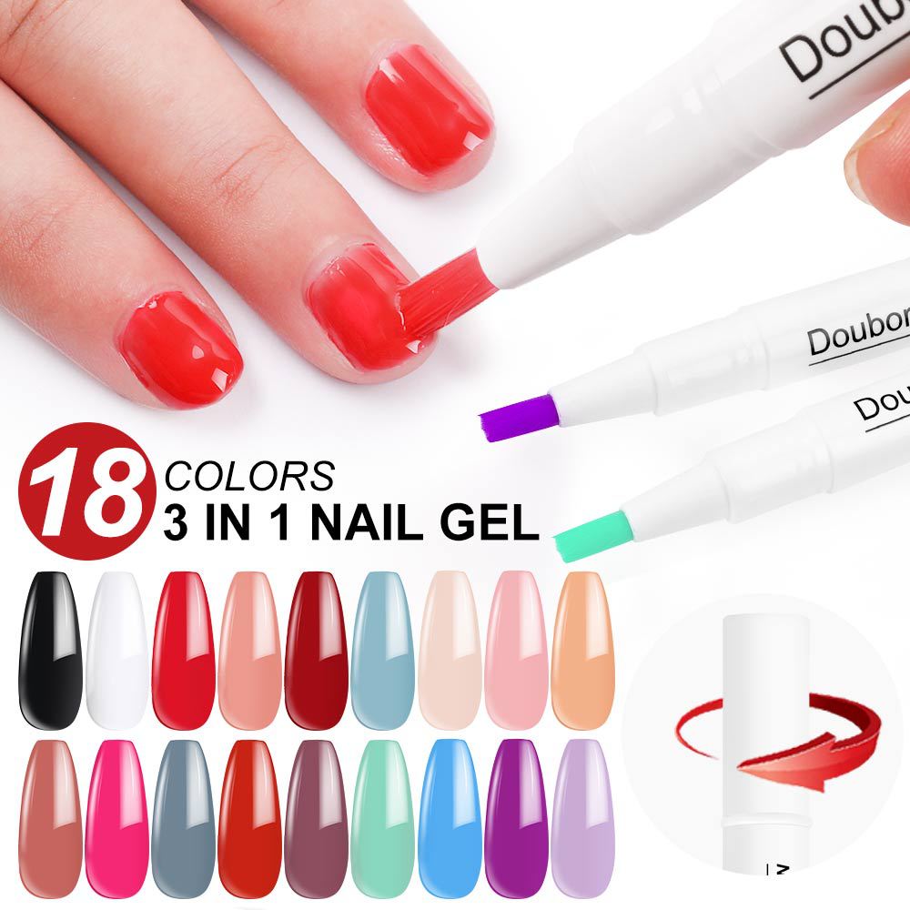 Manicure One Step Glue Pen-shaped Gel Nail Polish