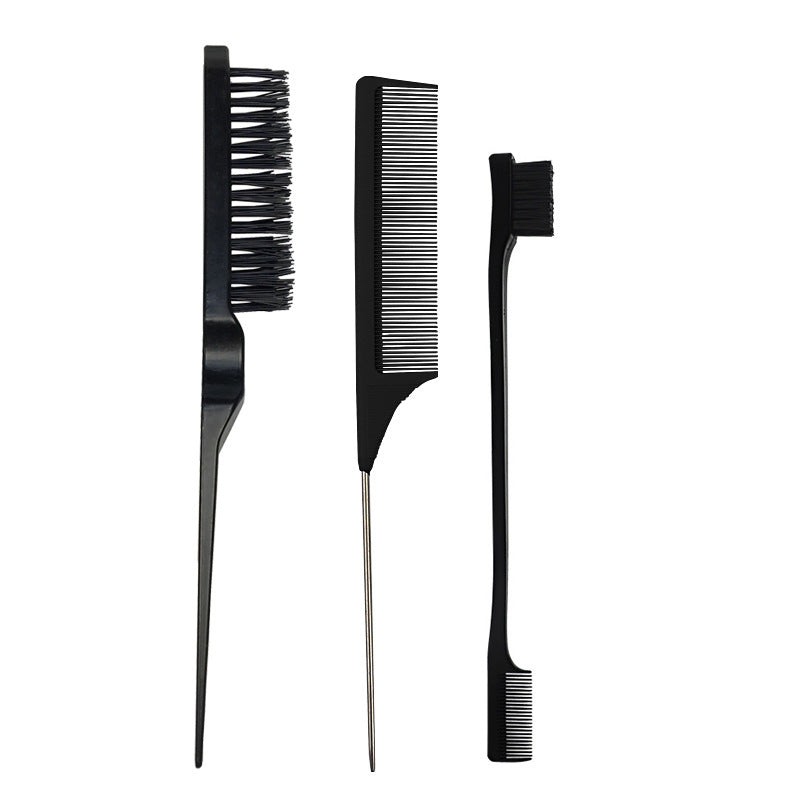 Fluff Three-piece Steel Needle Tail Double-headed Hair Brushes & Combs