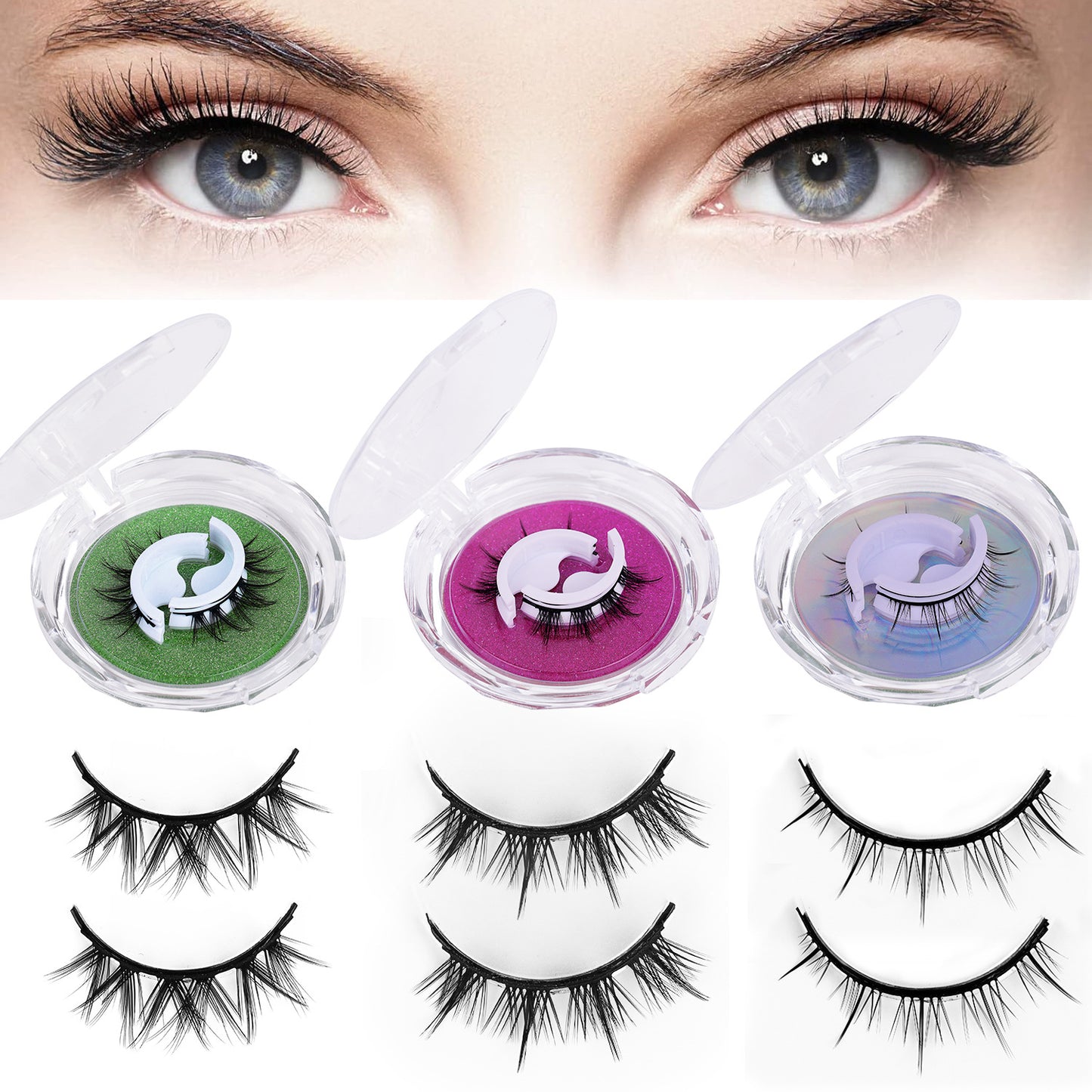 Lazy Package Eyelashes Sunflower Natural One-piece False Lashes