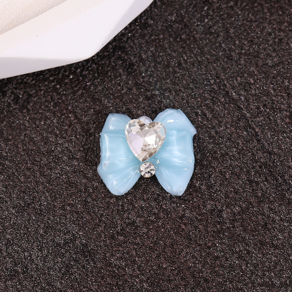 Moon Love Heart Bow Tie Ornament Nail Care Nail Art