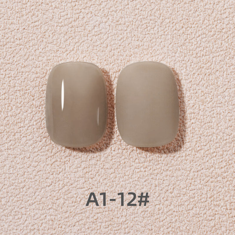 Ice Penetration Flesh Colored Milk Tea Apricot Color Nail Polish