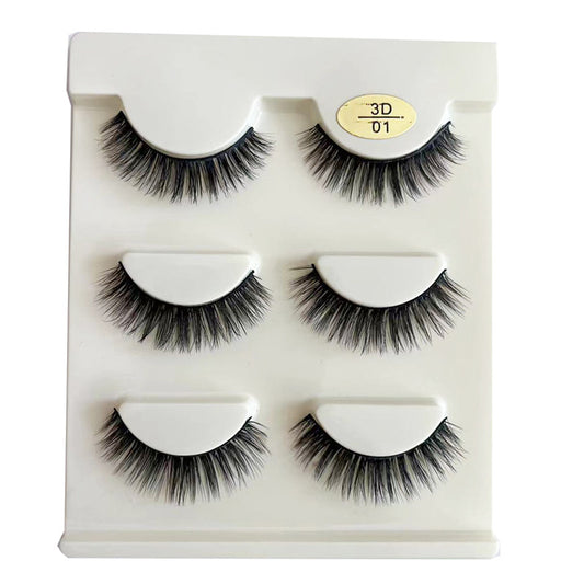 Eyelashes Thick Exaggerated Three-dimensional Soft Pairs Cross Natural False Lashes