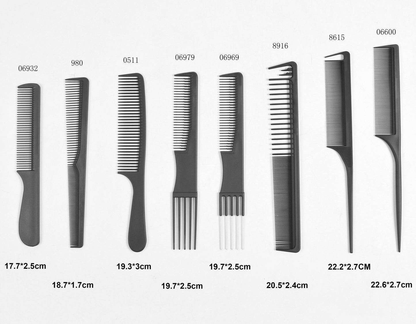 Hairdressing Barber Shop Style Carbon Fiber Hair Brushes & Combs