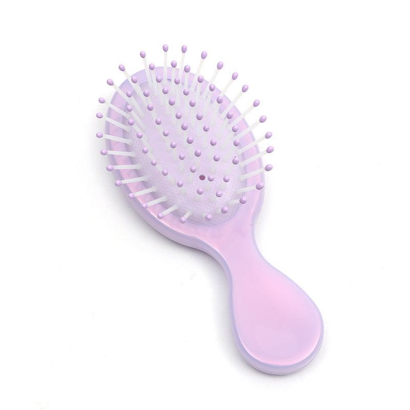 Portable Pearlescent Mermaid Travel Mini Pocket Hair Brushes & Combs