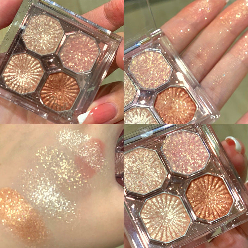 Mini Gem Four-color Shadow Earth Color Eyeshadow