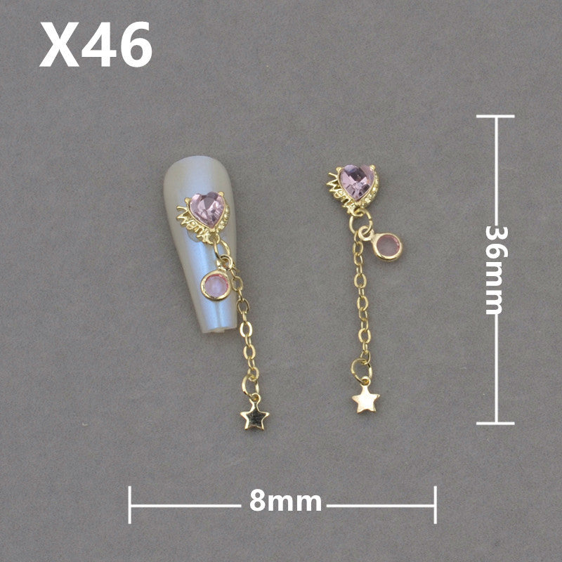 Five-pointed Star Bamboo Pearl Four Stars Nail Care Nail Art