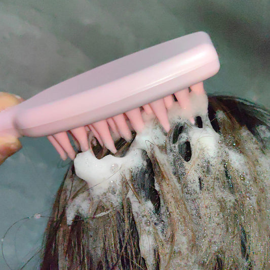 Women's Scalp Cleaning Head Scratching Massage Silicone Soft Hair Brushes & Combs