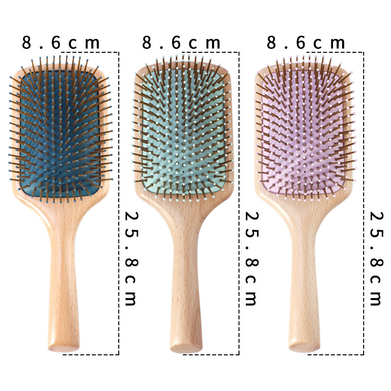 Cushion Airbag Massage Scalp Solid Wood High Hair Brushes & Combs