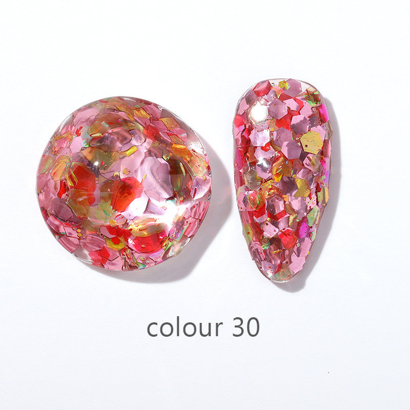 Beauty Gel Mini Color Large Sequins Nail Polish