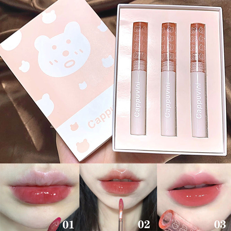 Bubble Glaze Mirror Water Glass Full Lips Long-lasting Lipsticks