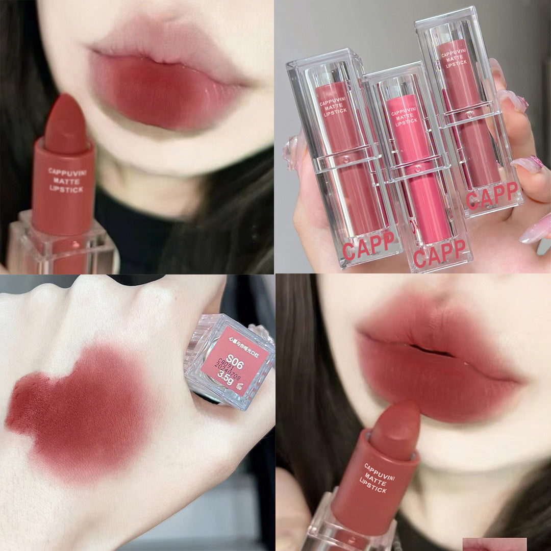 Bubble Transparent Acrylic Matte Finish Show Lipsticks