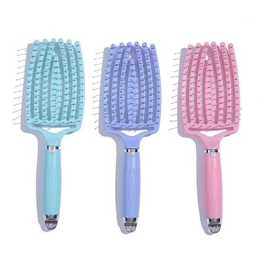 Women's Rib Home Massage Hairdressing Multifunctional Handle Hair Brushes & Combs