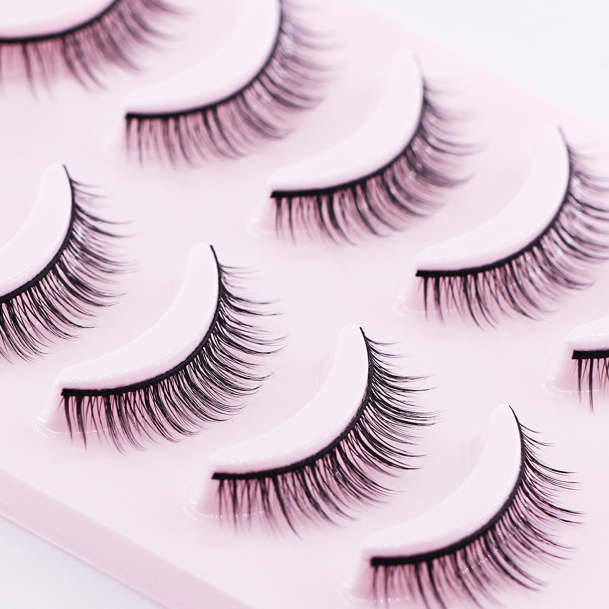 Supernatural Short Thick Simulation Hard Stem Support Double False Lashes