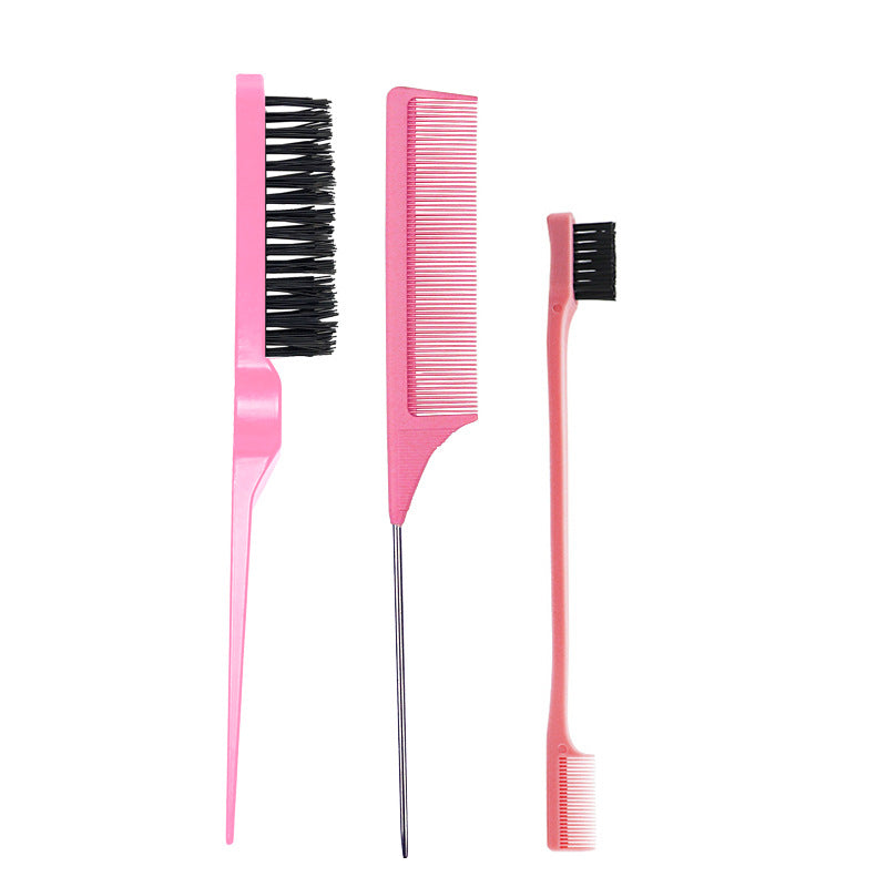 Fluff Three-piece Steel Needle Tail Double-headed Hair Brushes & Combs