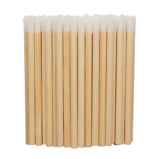 Disposable Bamboo Rod Brush Portable Bag Makeup Brushes Accessories