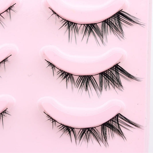 Pink Cartoon Triple Big Surgery Little Devil Natural Long False Lashes