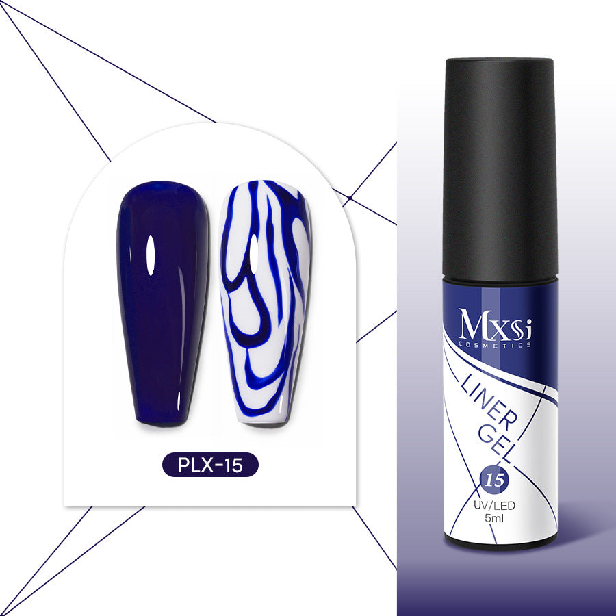 Painting French Style Uv Line Pulling Gel Nail Polish