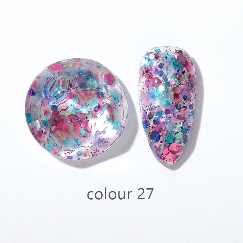 Beauty Gel Mini Color Large Sequins Nail Polish