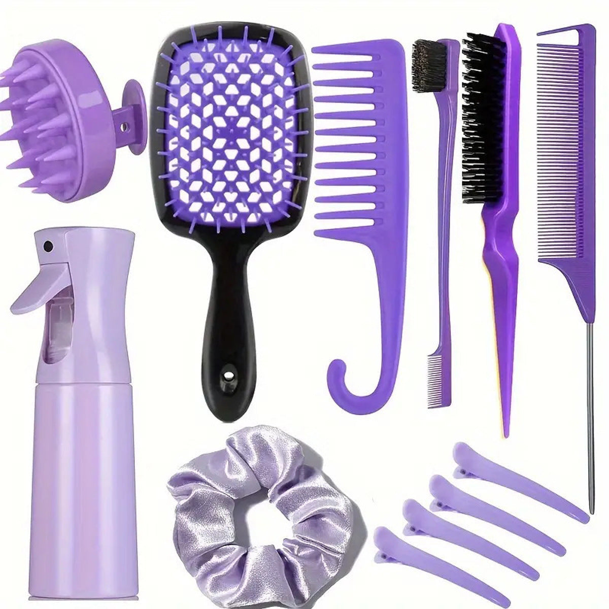 Edge Brush Shampoo High Pressure Sprinkling Hair Brushes & Combs