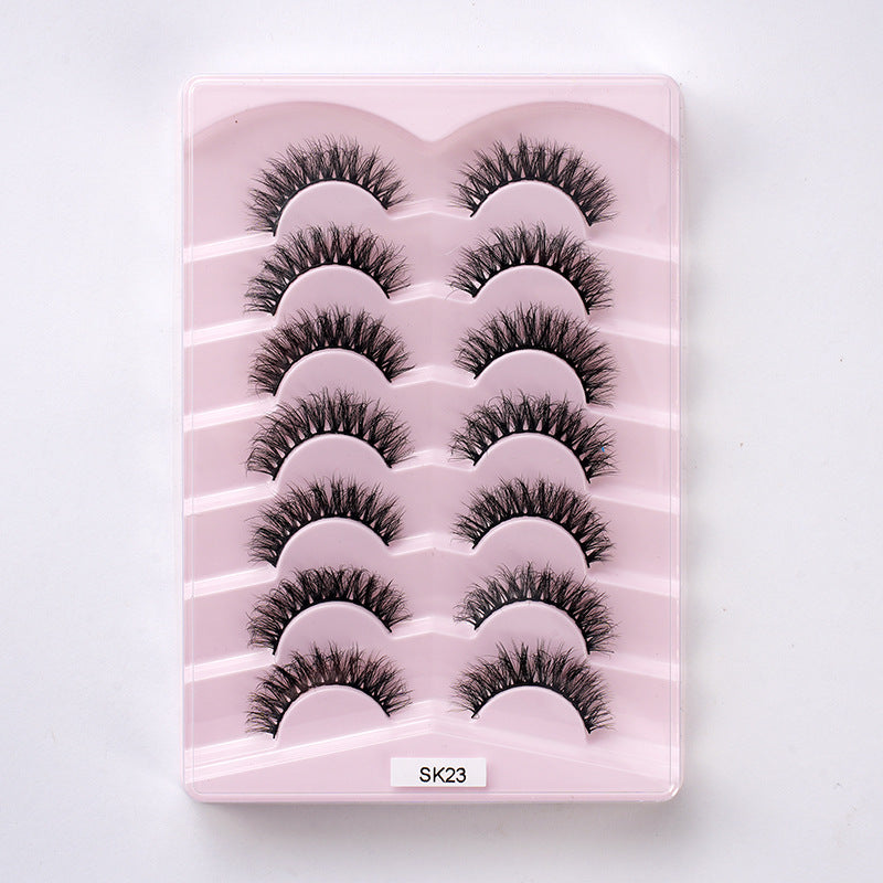 Chemical Fiber Eyelashes Natural Thick Curling False Lashes