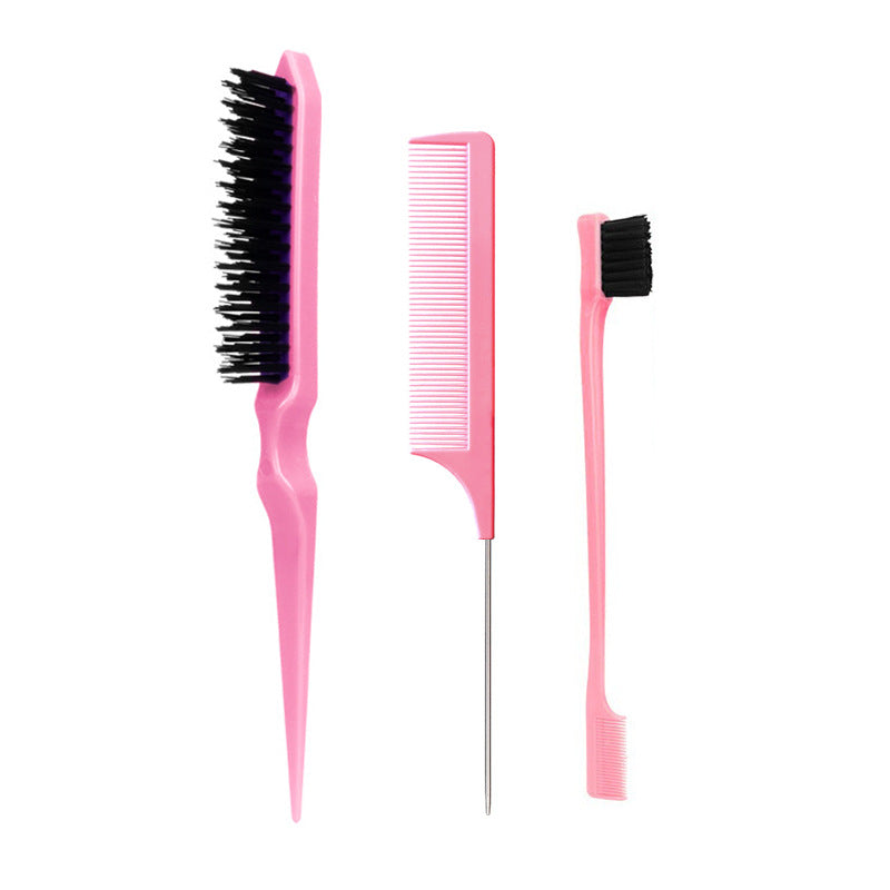 Hairdressing Tail Fluffy Fluff Double Head Eyebrow Hair Brushes & Combs