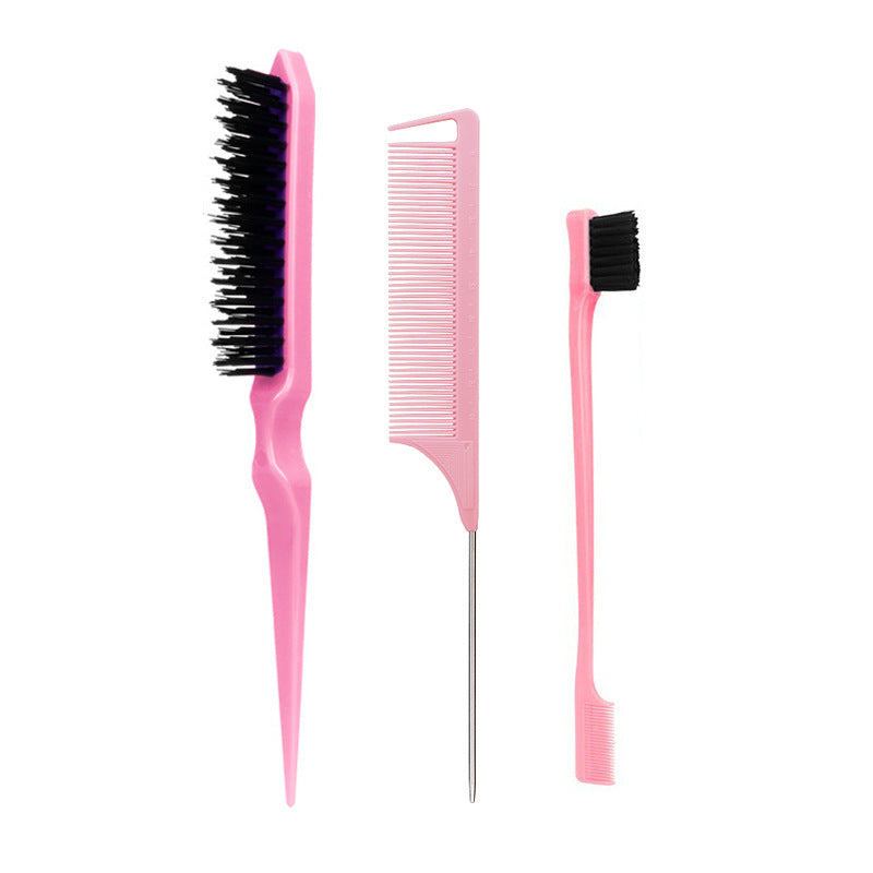 Hairdressing Tail Fluffy Fluff Double Head Eyebrow Hair Brushes & Combs