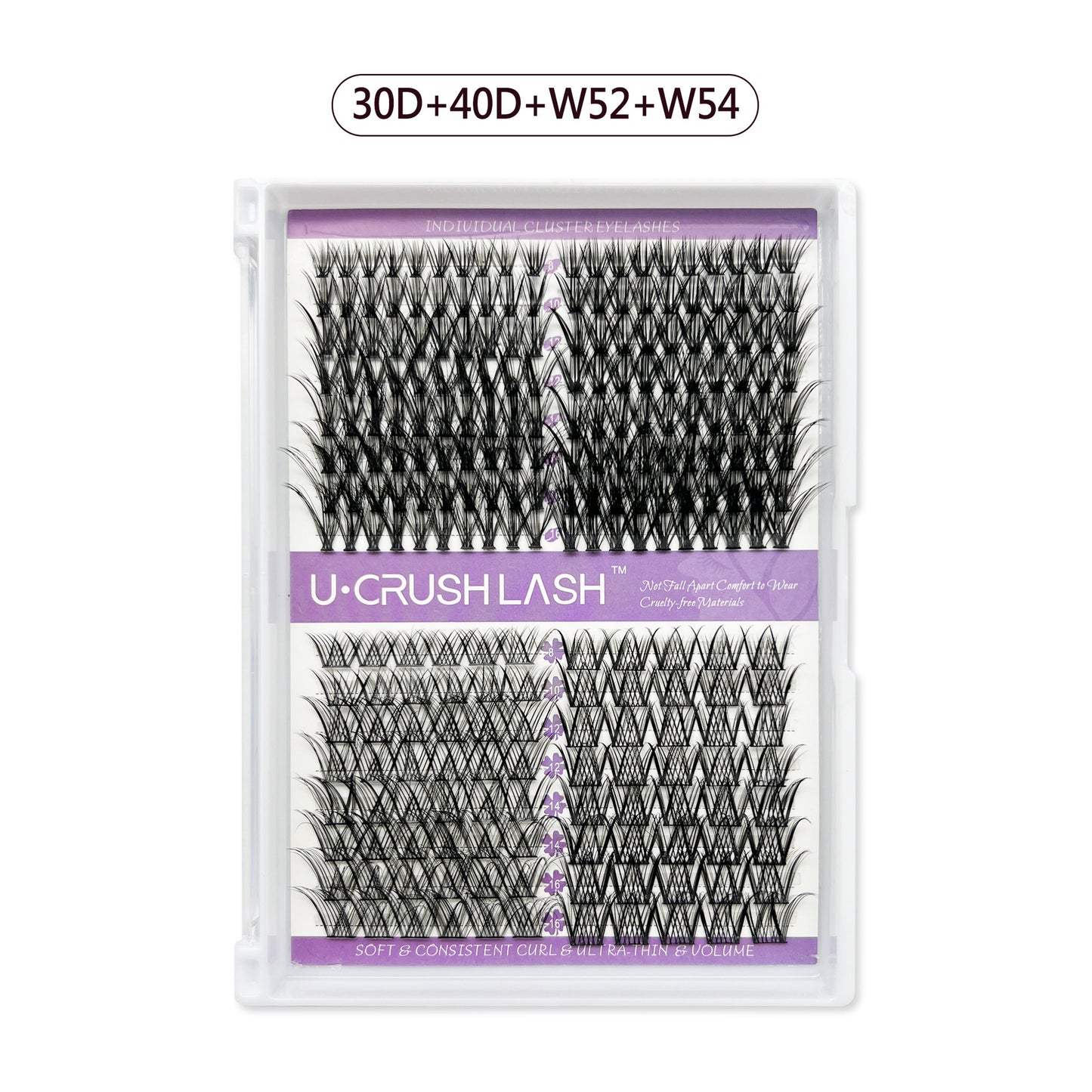 Eyelashes Row Curved Grafting Assortment Pack False Lashes