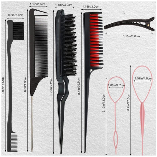 Household Hairdressing Fixed Mouse Hit Pointed Tail Hair Brushes & Combs