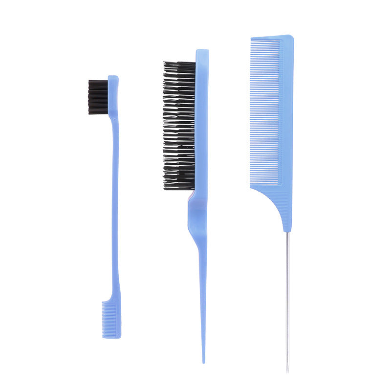 Fluff Three-piece Steel Needle Tail Double-headed Hair Brushes & Combs