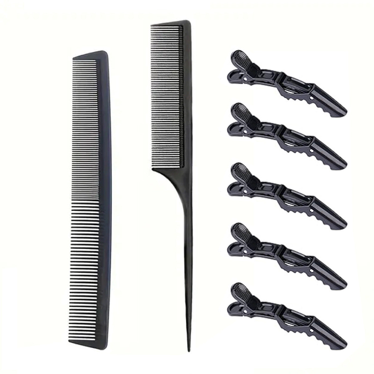 Fluffy Plate Bristle Steel Needle Tail Hair Brushes & Combs